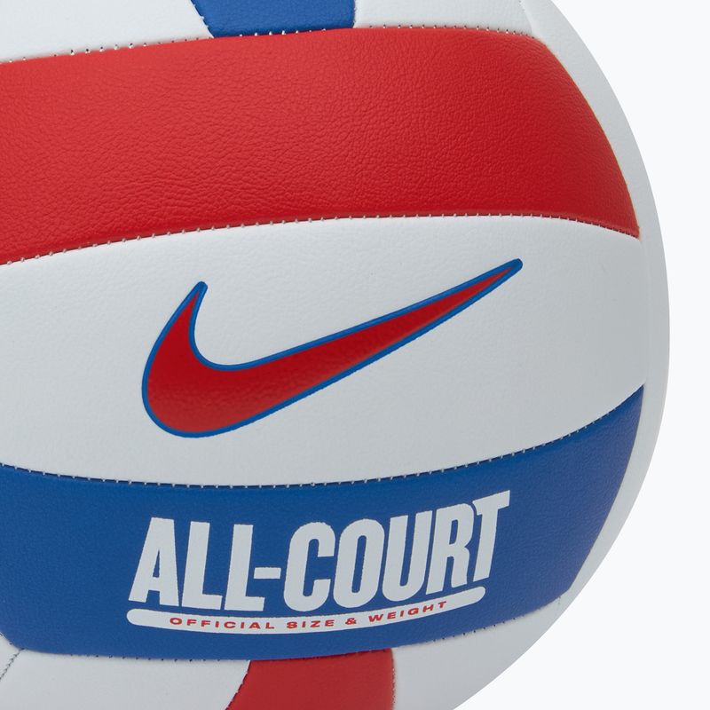 Волейболна топка Nike All Court Volleyball white / univerzity red / game royal / univerzity red размер 5 3