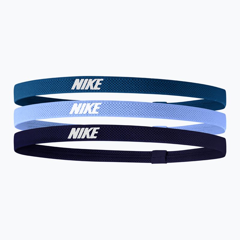 Лента за глава Nike Elastic Headbands 2.0 3 бр. industrial blue/university blue/purple ink