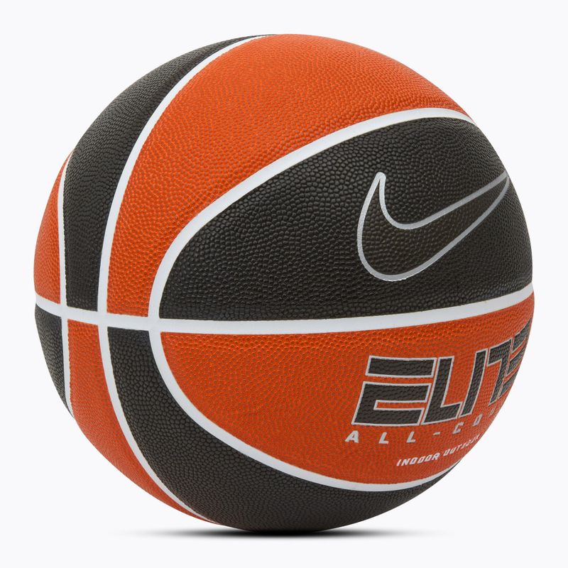 Баскетболна топка Nike Elite All Court 8P 2.0 Deflated amber/white/metallic silver/black размер 7 2