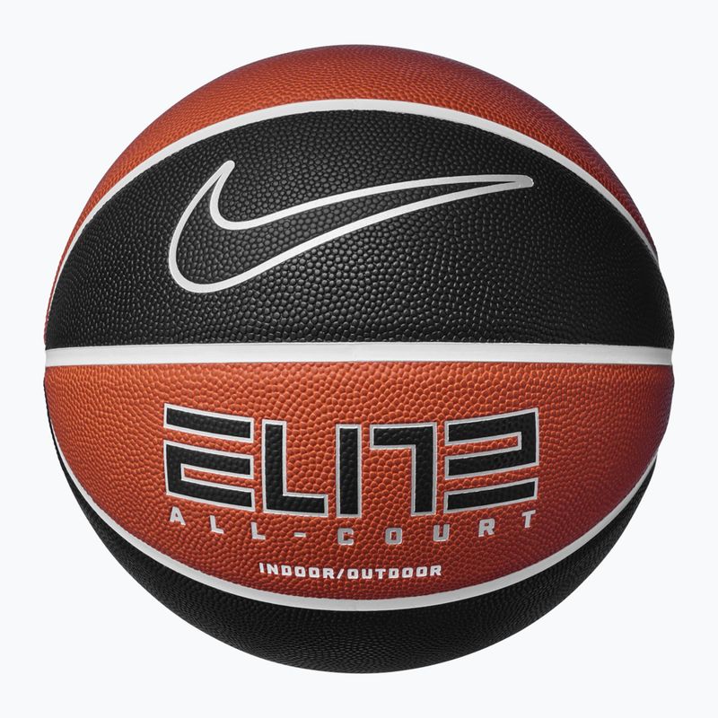 Баскетболна топка Nike Elite All Court 8P 2.0 Deflated amber/white/metallic silver/black размер 7 4