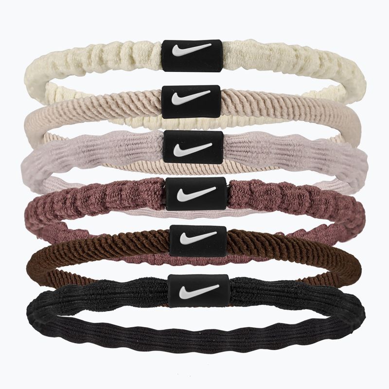 Ластици за коса Nike Flex Hair Tie 6 бр. sail/lt orewood brn/white