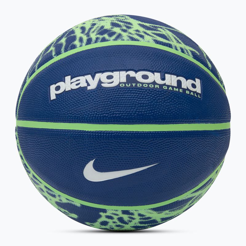 Баскетболна топка Nike Everyday Playground 8P Graphic Deflated deep royal blue/vapor green/white размер 4