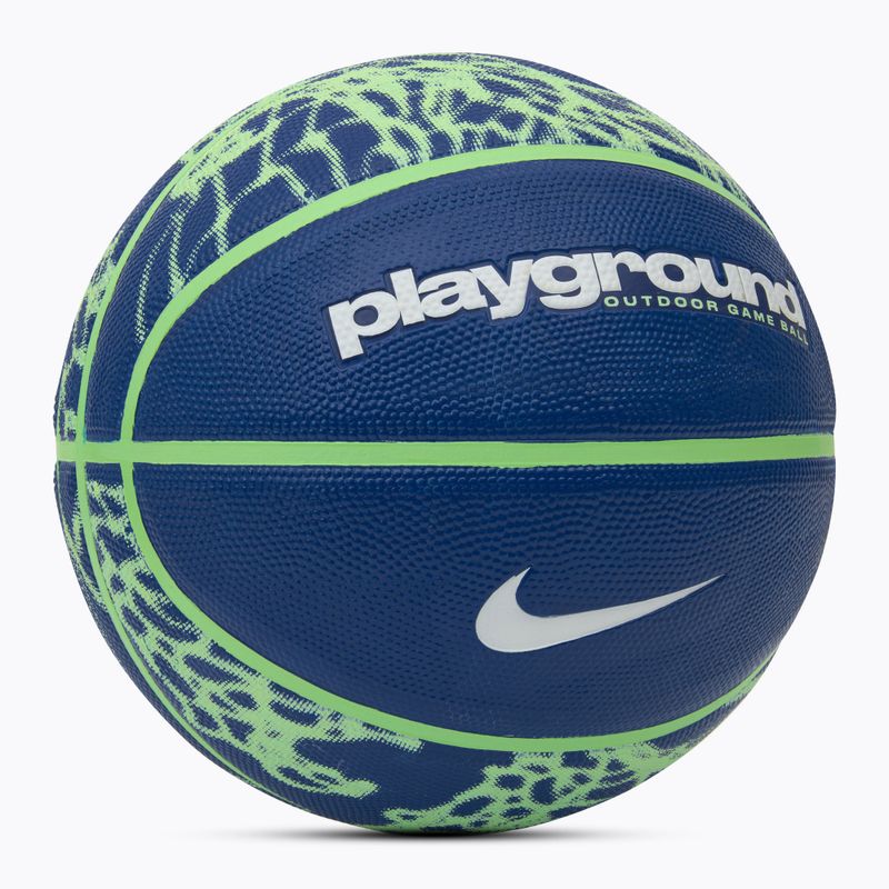 Баскетболна топка Nike Everyday Playground 8P Graphic Deflated deep royal blue/vapor green/white размер 4 2