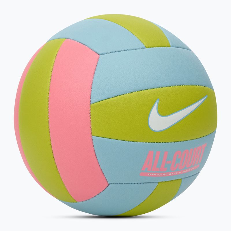 Волейболна топка Nike All Court Volleyball coral chalk/ocean bliss/bright cactus/ white размер 5 2