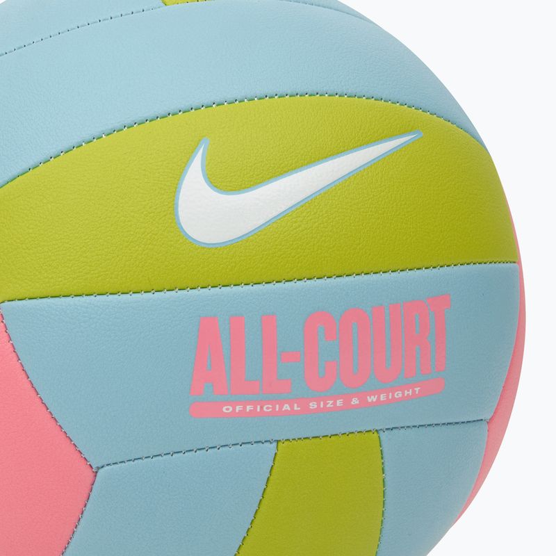 Волейболна топка Nike All Court Volleyball coral chalk/ocean bliss/bright cactus/ white размер 5 3