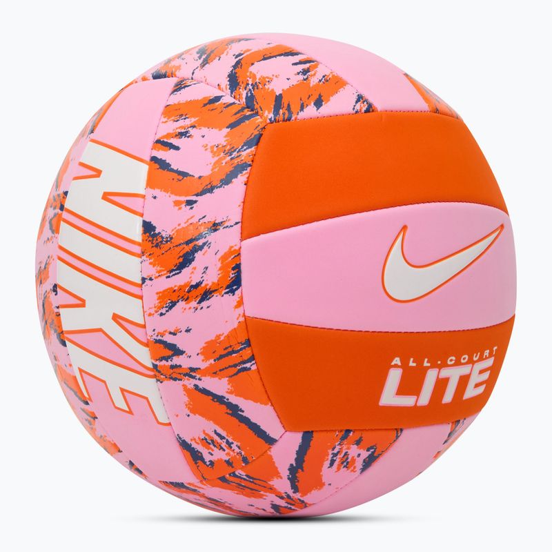Волейболна топка Nike All Court Lite Volleyball pink rise/safety orange/white размер 5 2