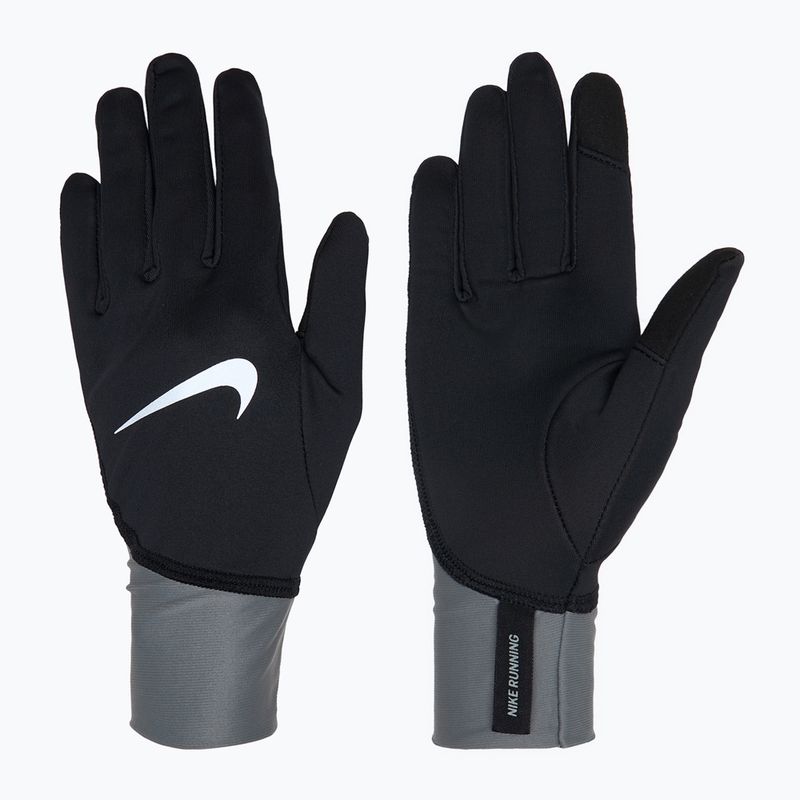 Дамски ръкавици за бягане Nike Pacer Midweight RG black/smoke grey/silver