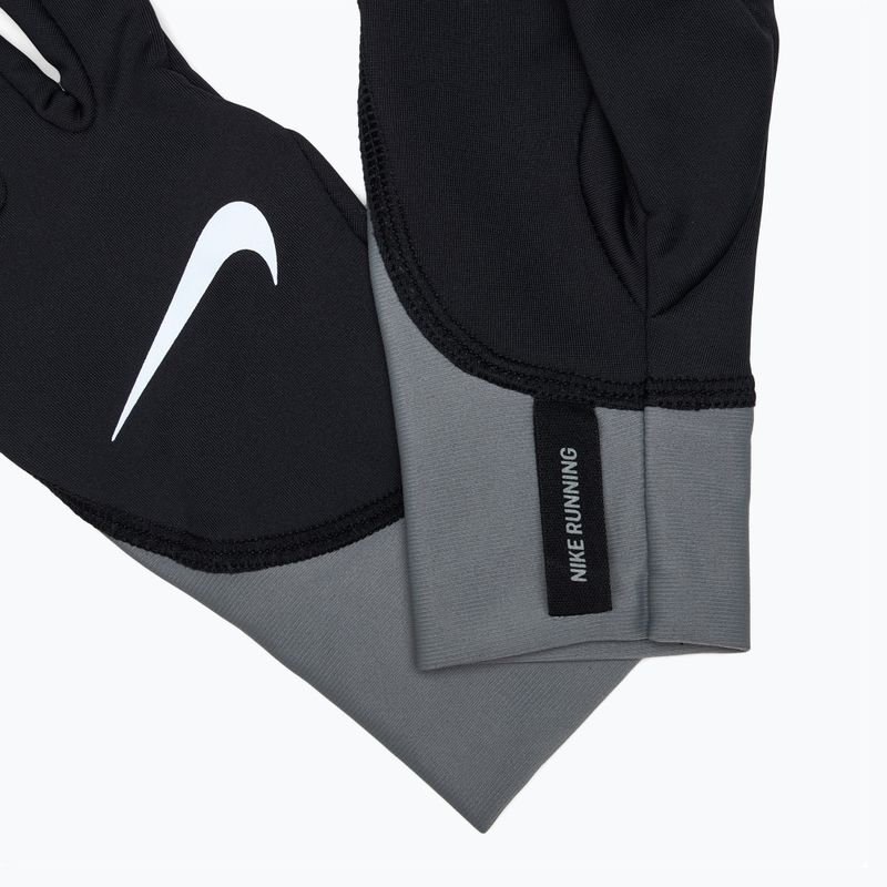 Дамски ръкавици за бягане Nike Pacer Midweight RG black/smoke grey/silver 5