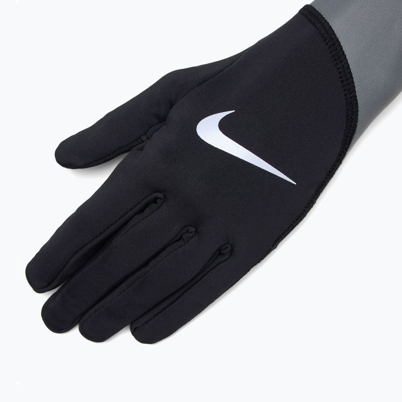 Мъжки ръкавици за бягане Nike Pacer Midweight RG black/smoke grey/silver 4