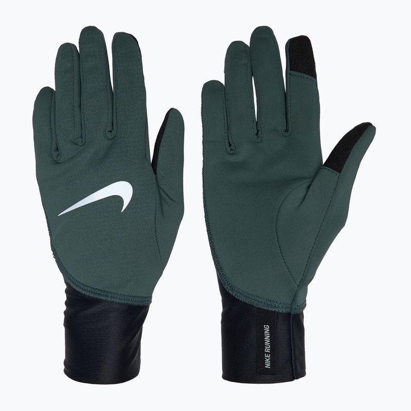 Дамски ръкавици за бягане Nike Pacer Midweight RG vintage green/black/silver