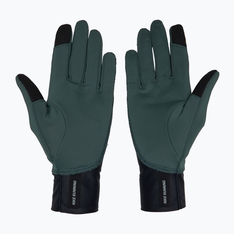 Дамски ръкавици за бягане Nike Pacer Midweight RG vintage green/black/silver 2