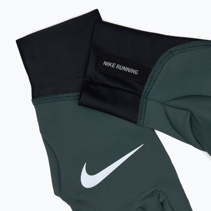 Дамски ръкавици за бягане Nike Pacer Midweight RG vintage green/black/silver 4