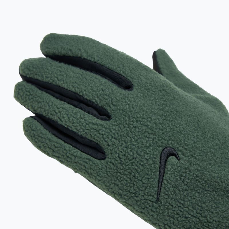 Дамски ръкавици за бягане Nike One Therma-Fit Fleece vintage green/black 5