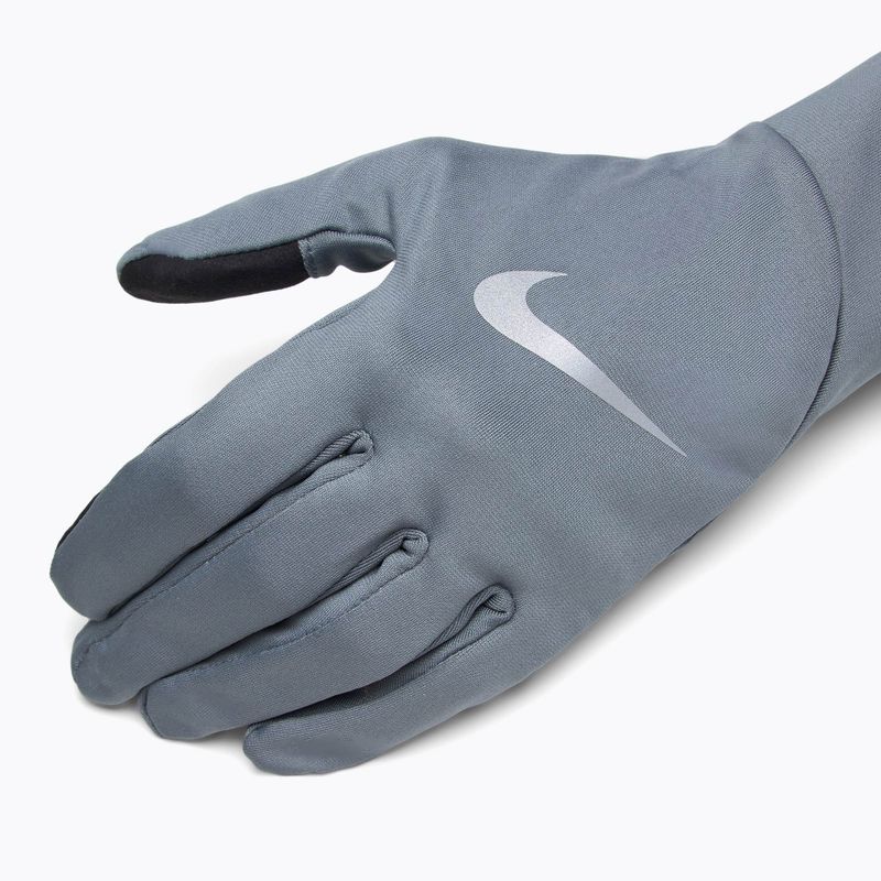 Мъжки ръкавици за бягане Nike Pacer Lightweight RG smoke grey/smoke grey/silver 4