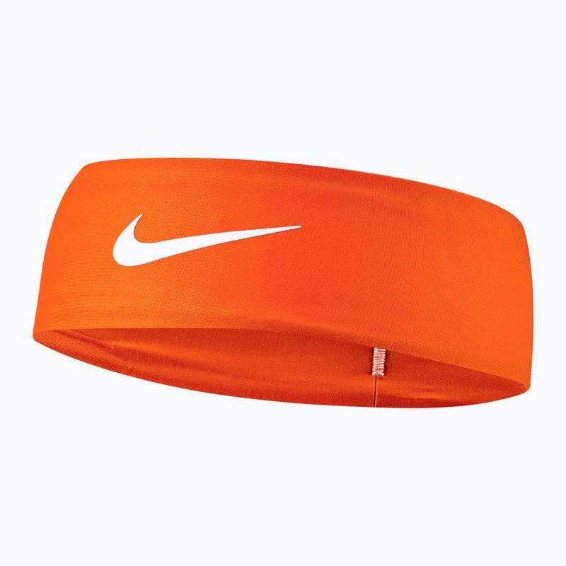 Лента за глава Nike Dri-Fit Fury Classic Headband safety orange/white/white