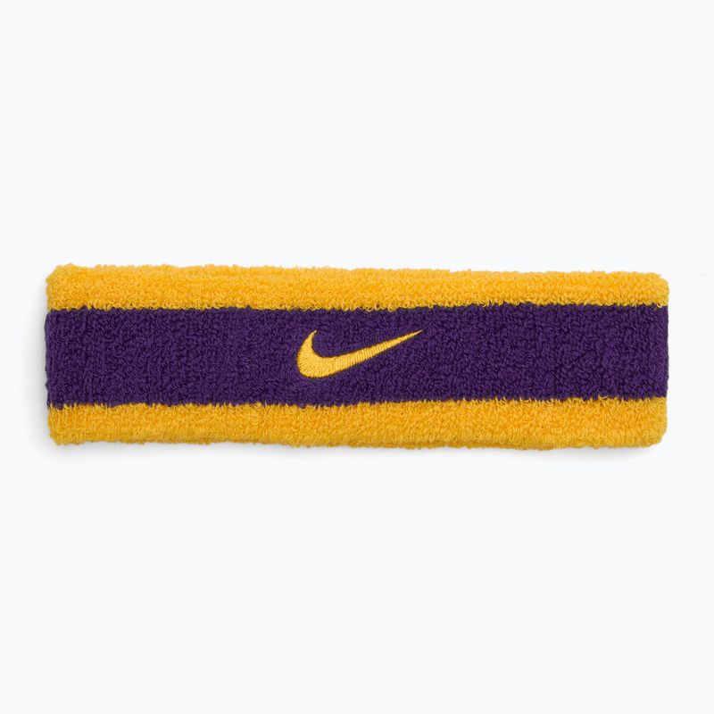 Лента за глава Nike Swoosh Headband university gold/court purple/university gold