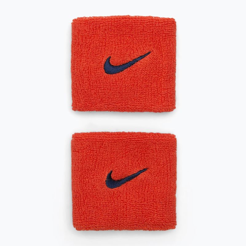Лента за глава Nike Swoosh Wristbands bright crimson/cave purple