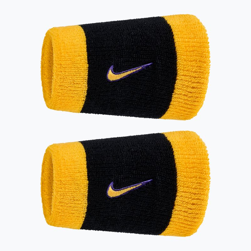 Хавлиени накитнициNike Swoosh Classic Doublewide Wristbands 2 бр. black/court purple university gold