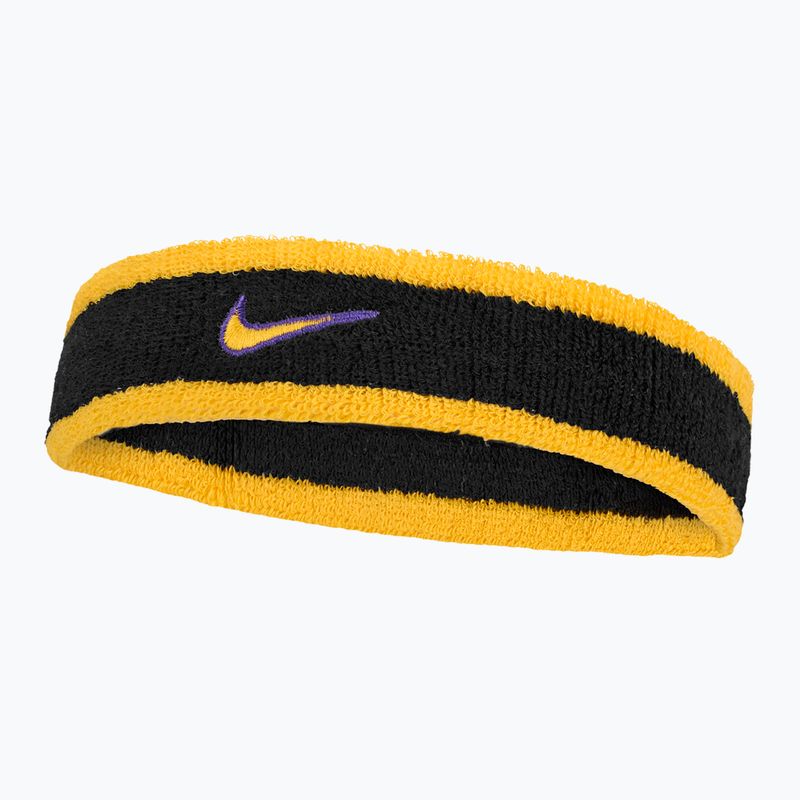 Лента за глава Nike Swoosh Classic black/court purple/university gold