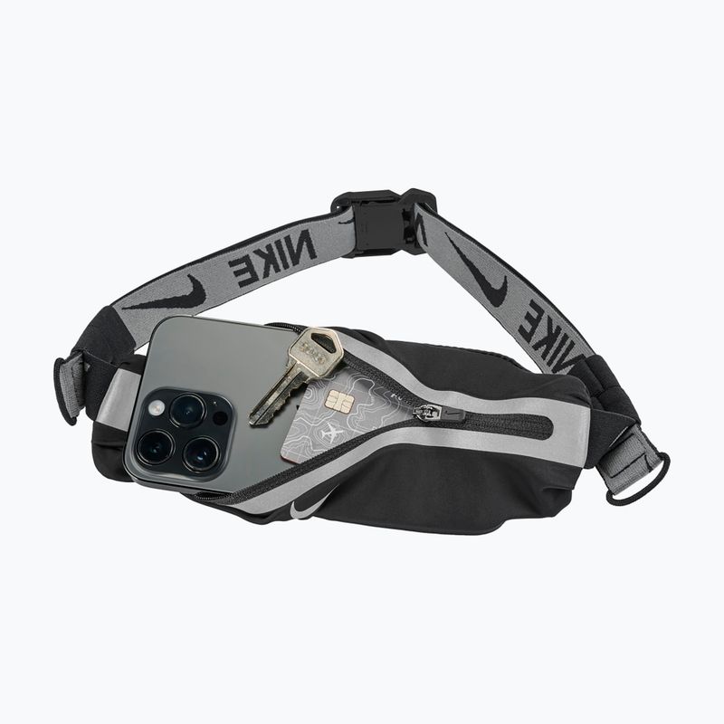 Колан за бягане Nike Slim 4.0 black/black/silver 7