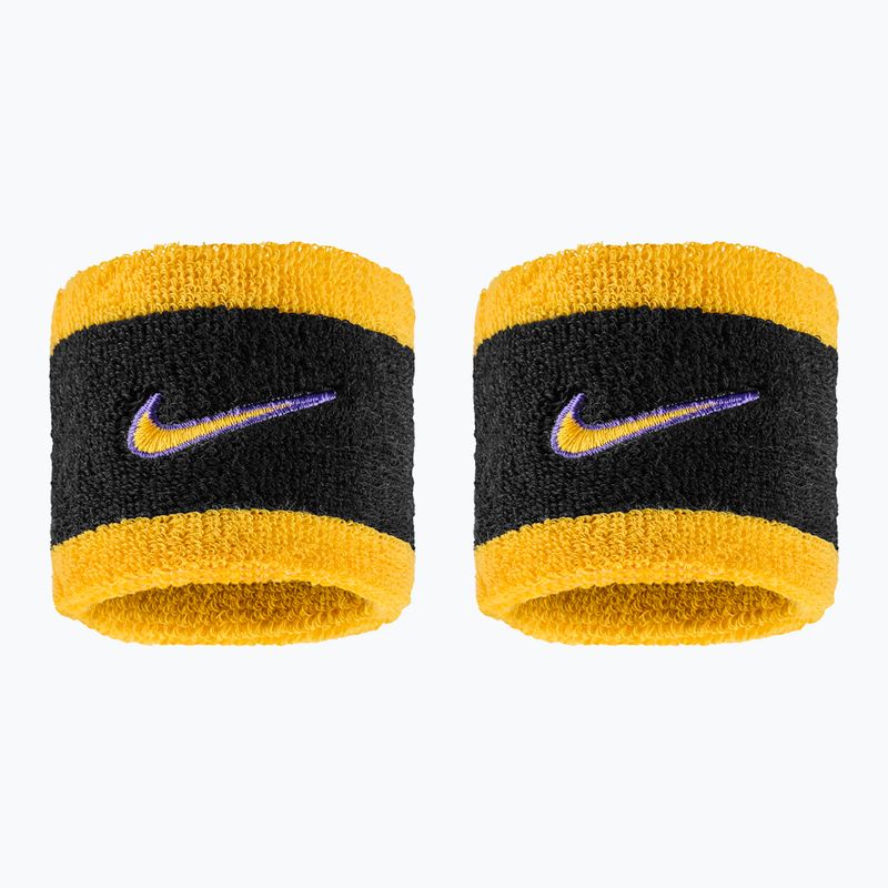 Накитници Nike Swoosh Classic Wristbands 2 бр. black/court purple/university gold