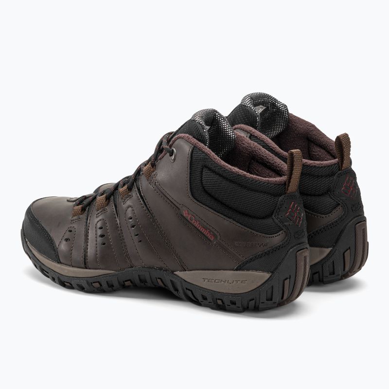 Columbia Woodburn II Chukka WP Omni-Heat мъжки ботуши за трекинг cordovan/garnet red 3