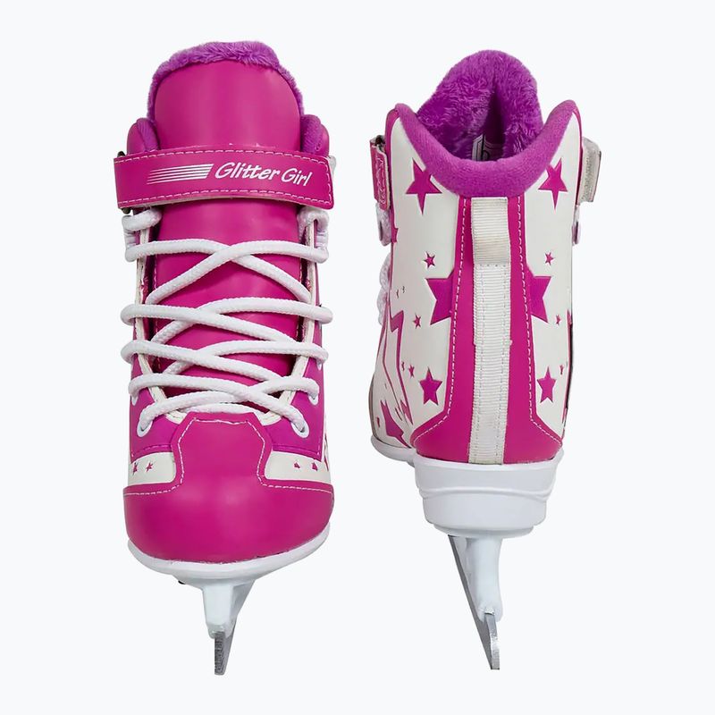 Детски кънки CCM Glitter Girl white/pink 9