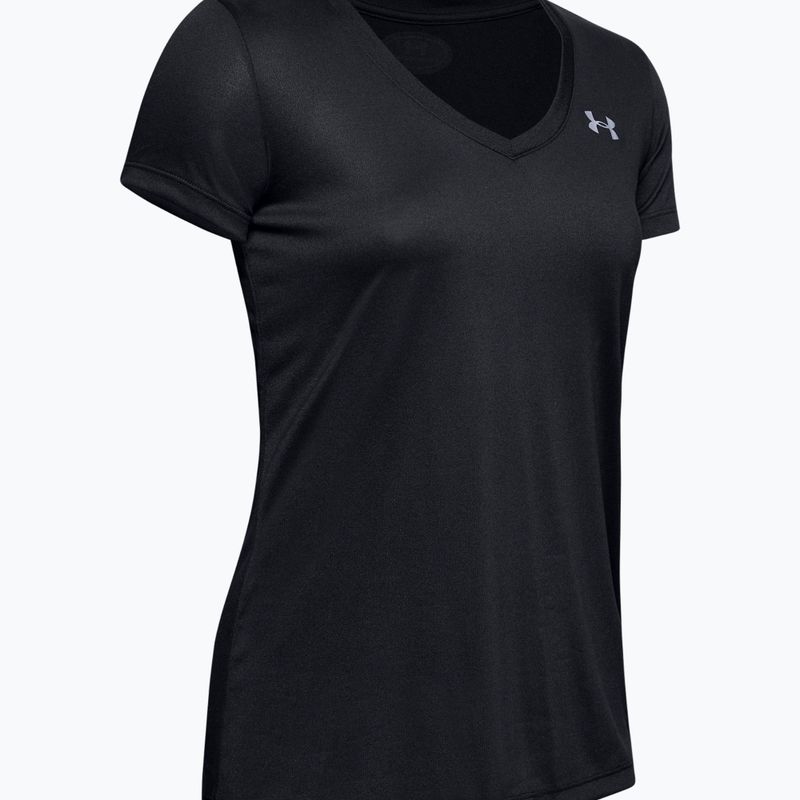 Тренировъчна тениска за жени Under Armour Tech SSV - Черно и сребристо 1255839 4