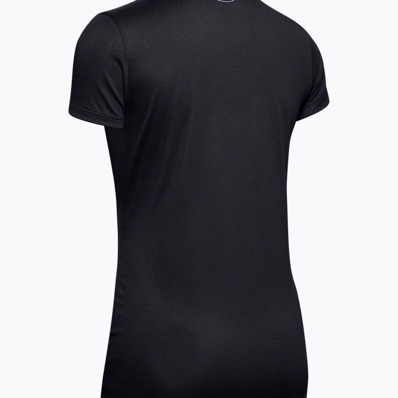 Тренировъчна тениска за жени Under Armour Tech SSV - Черно и сребристо 1255839 5