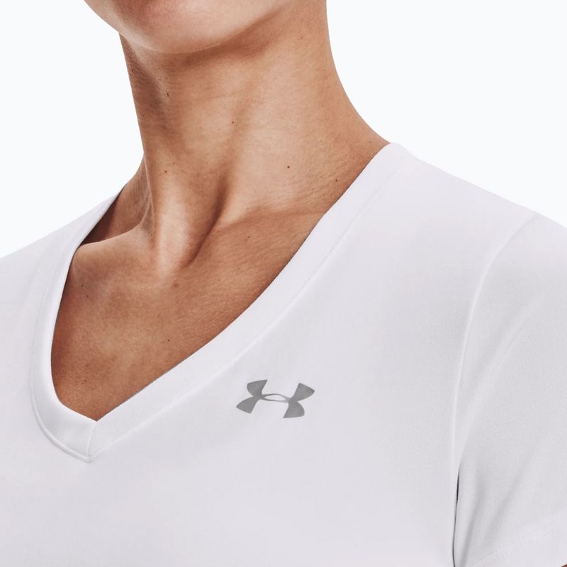 Тренировъчна тениска за жени Under Armour Tech SSV - Твърдо бяло и сребристо 1255839 3