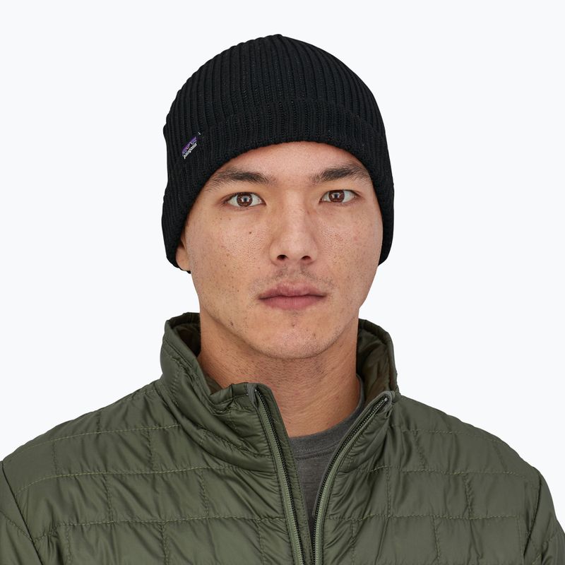 Patagonia Fishermans Rolled Beanie зимна шапка черна 2