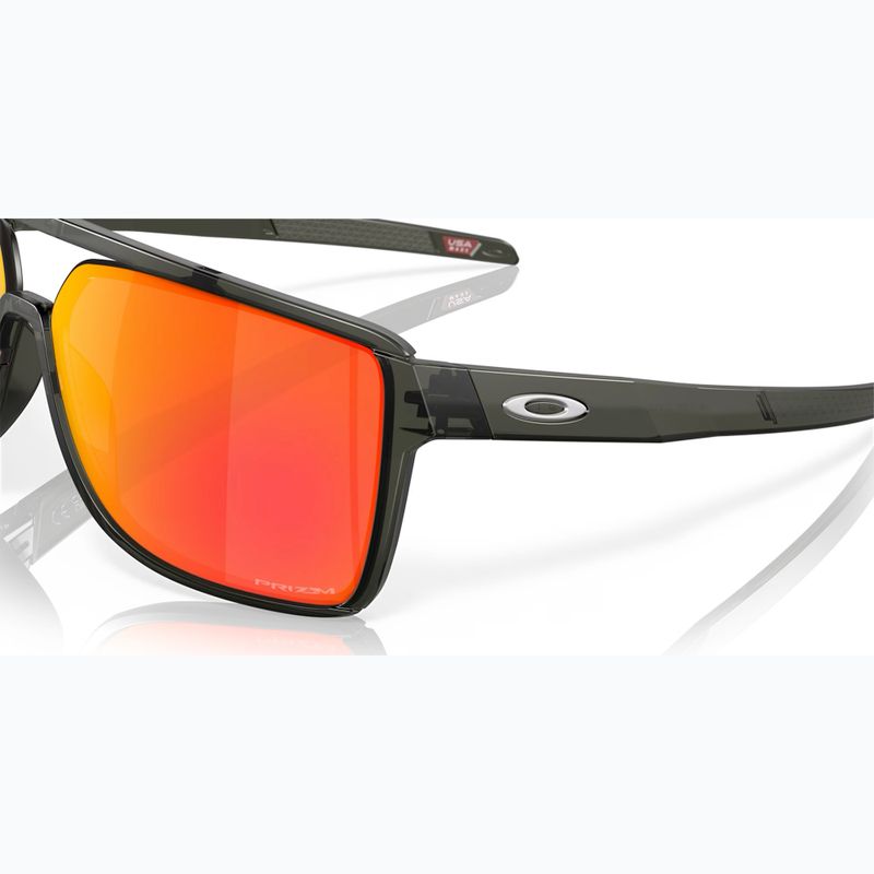 Слънчеви очила Oakley Castel matte grey smoke/prizm ruby 6