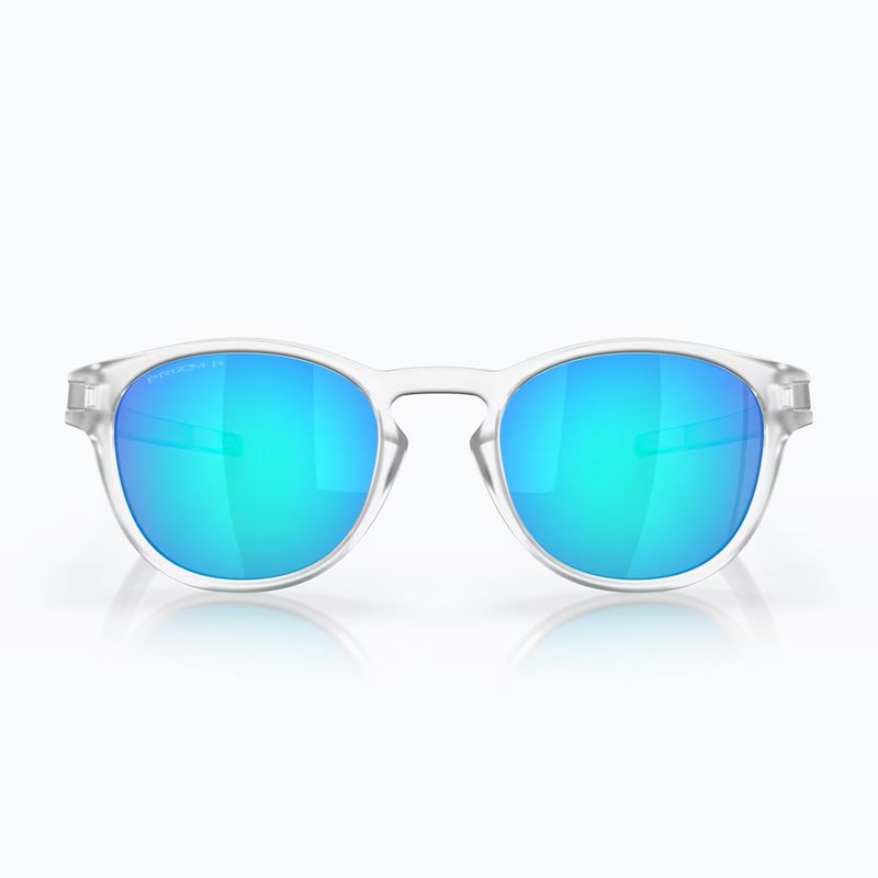 Слънчеви очила Oakley Latch matte clear/prizm sapphire polarized 2