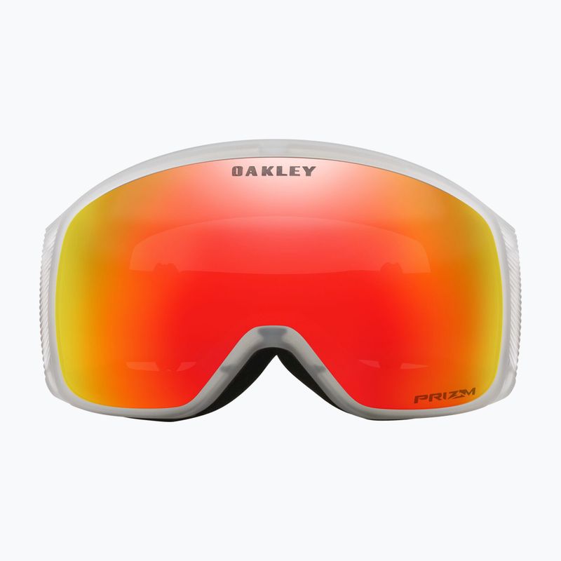 Gogle narciarskie Oakley Flight Tracker M iron red wave/prizm snow torch iridium 2