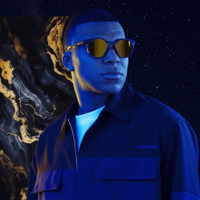 Слънчеви очила Oakley HSTN Kylian Mbappé Signature Series navy trans blue/prizm 24k polarized 7