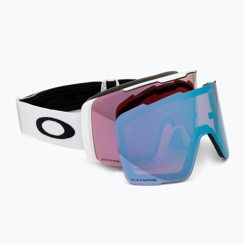 Скиорски очила Oakley Line Miner Pro M matte white/prizm rose/prizm sapphire