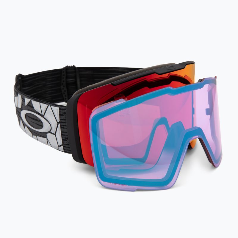 Скиорска маска Oakley Line Miner Pro L black reinforce/prizm torch/prizm iced