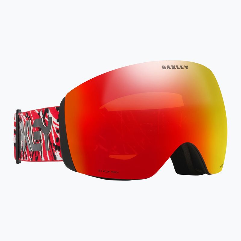Скиорска маска Oakley Flight Deck L red eddie/prism snow torch iridium