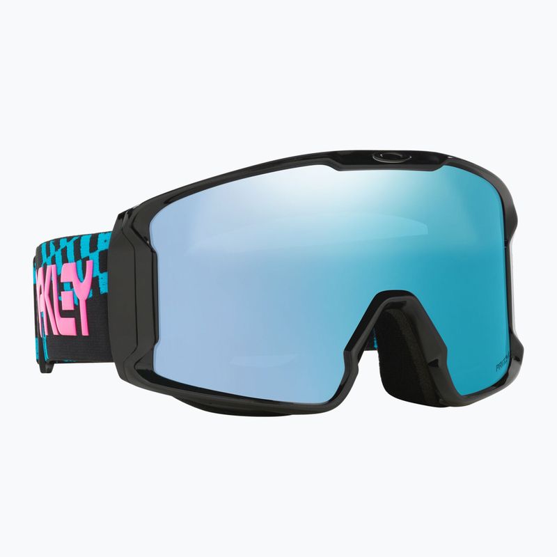 Скиорска маска Oakley Line Miner L chex black/prism snow sapphire iridium