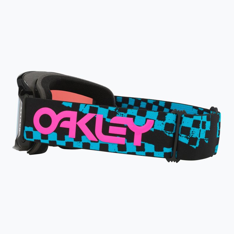Скиорска маска Oakley Line Miner L chex black/prism snow sapphire iridium 7