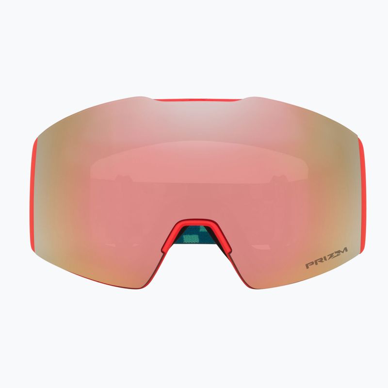 Ски очила Oakley Fall Line M Pacific Chex/Prizm Snow Rose Gold Iridium 2