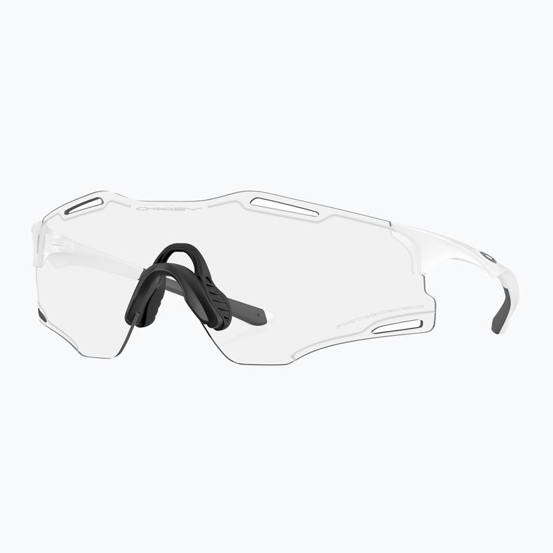 Слънчеви очила Oakley Cybr Zero матово бяло/ясно до черно с фотохромичен иридий