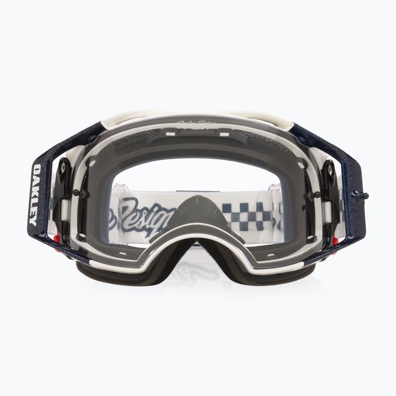 Велосипедна маска Oakley Airbrake MTB Troy Lee Designs ice white/clear 2