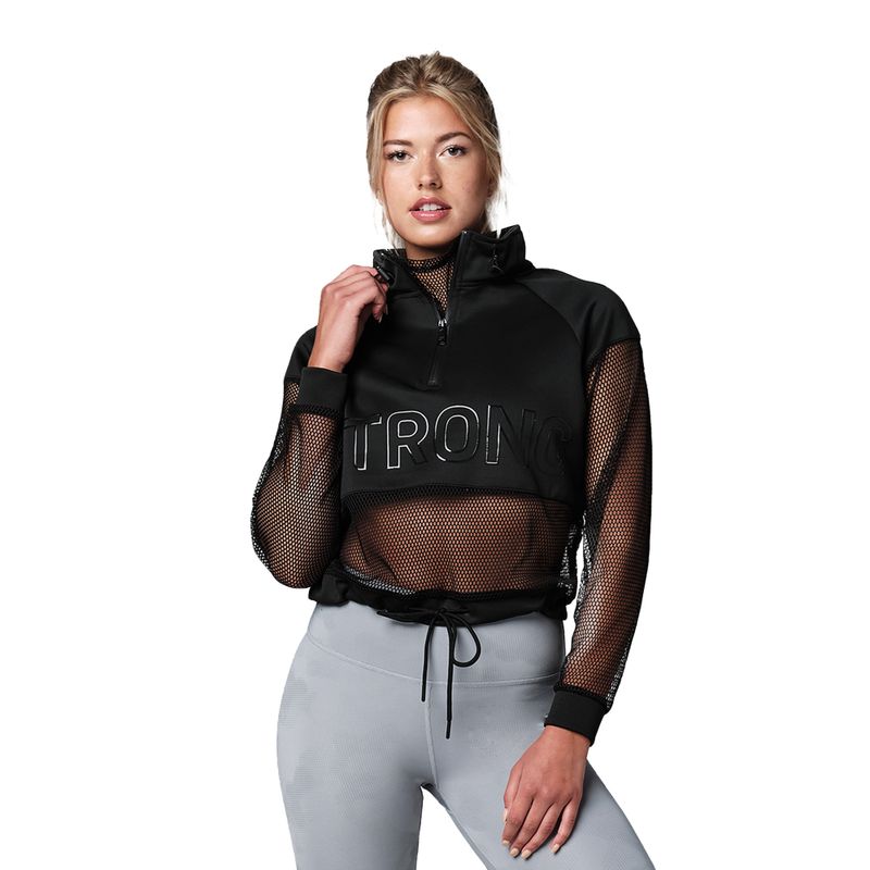 Дамски суитшърт STRONG ID черен Z1T02526