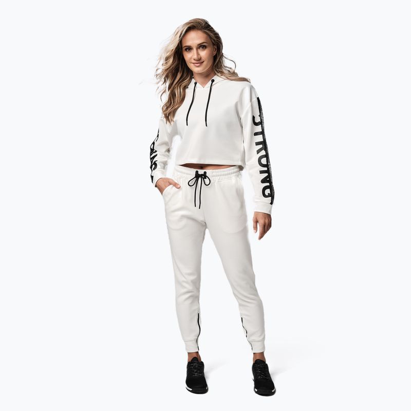 Дамски суитшърт STRONG ID Branded Crop бял Z1T02502 2