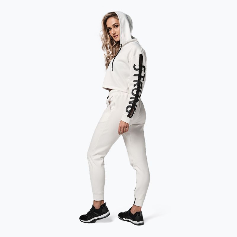 Дамски суитшърт STRONG ID Branded Crop бял Z1T02502 5