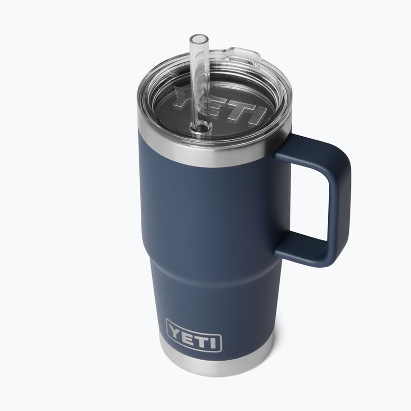 Термо чаша YETI Rambler Straw 739 ml navy 3