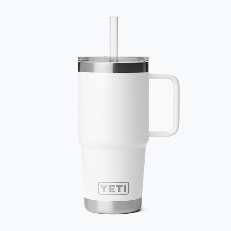 Термо чаша YETI Rambler Straw 739 ml white