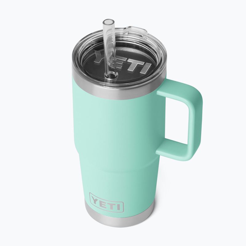 Термо чаша YETI Rambler Straw 739 ml seafoam 3