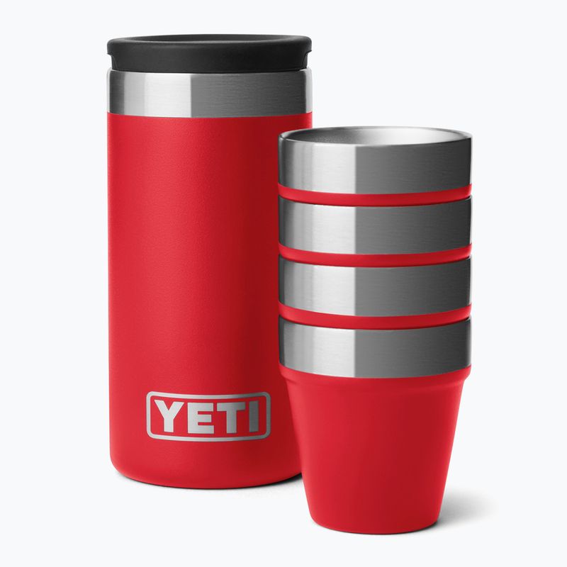Туристически чаши YETI Shot 48 ml 4 pcs. rescue red